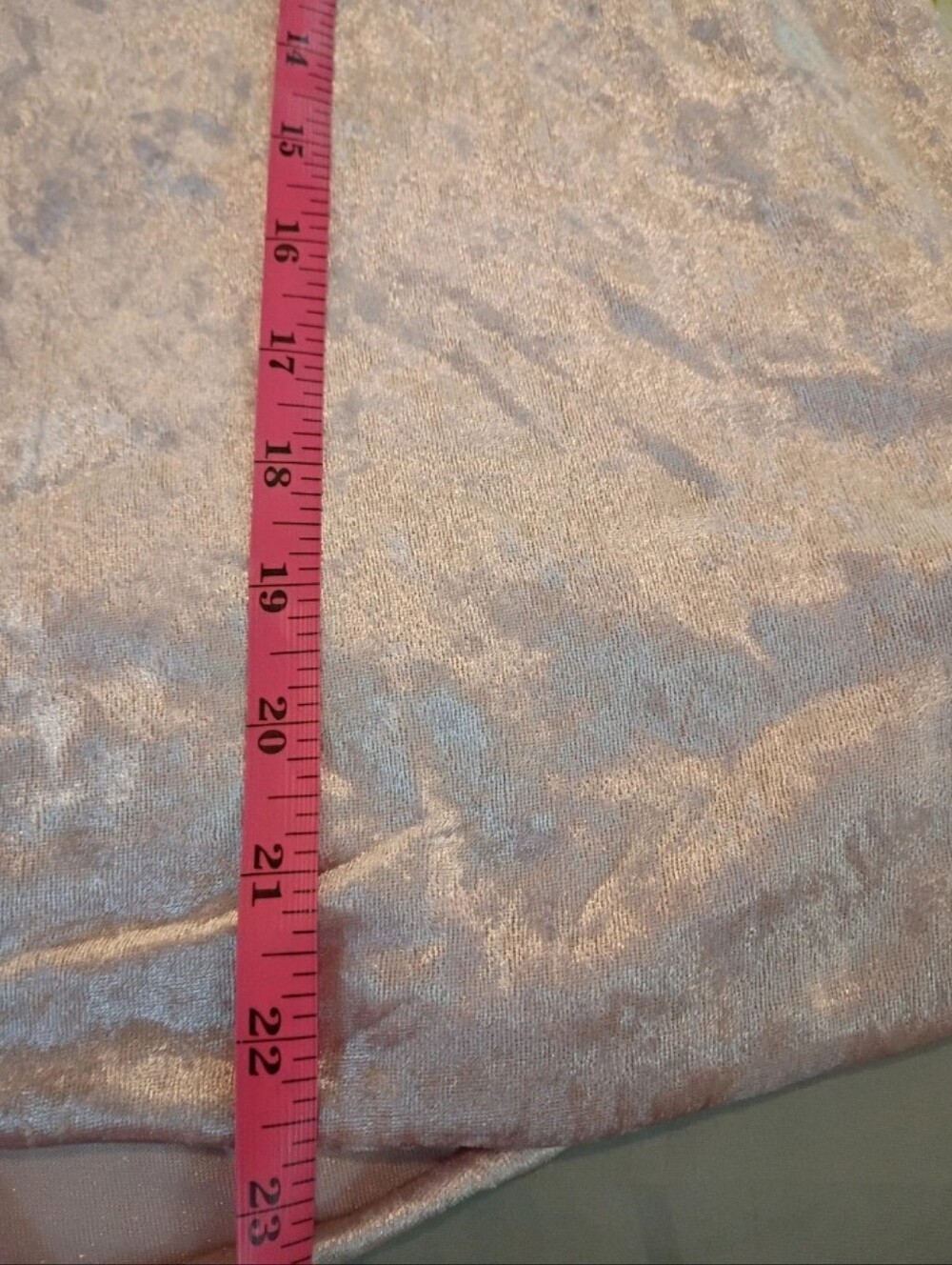 Shirt Size Medium Crushed Velvet Short Sleeve Tee - Blush Pink - Picture 7 of 8